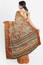Load image into Gallery viewer, Elegant Soft Silk Banarasi Border Saree with Blouse Piece