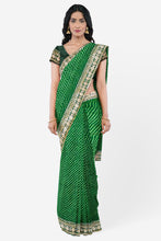 Load image into Gallery viewer, RAJASTHANI MOTHDA LEHARIYA GEORGETTE SAREE
