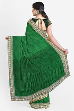 Load image into Gallery viewer, RAJASTHANI MOTHDA LEHARIYA GEORGETTE SAREE

