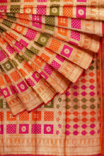 Load image into Gallery viewer, KOTA COTTON DORIA HEAVY BANARASI SAREE
