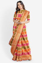Load image into Gallery viewer, KOTA COTTON DORIA HEAVY BANARASI SAREE
