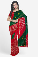 Load image into Gallery viewer, A 'Must-Have' Pure Bandhani Viscose Georgette Saree