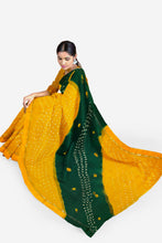 Load image into Gallery viewer, Handloom Pure Bandhani Viscose Georgette Saree